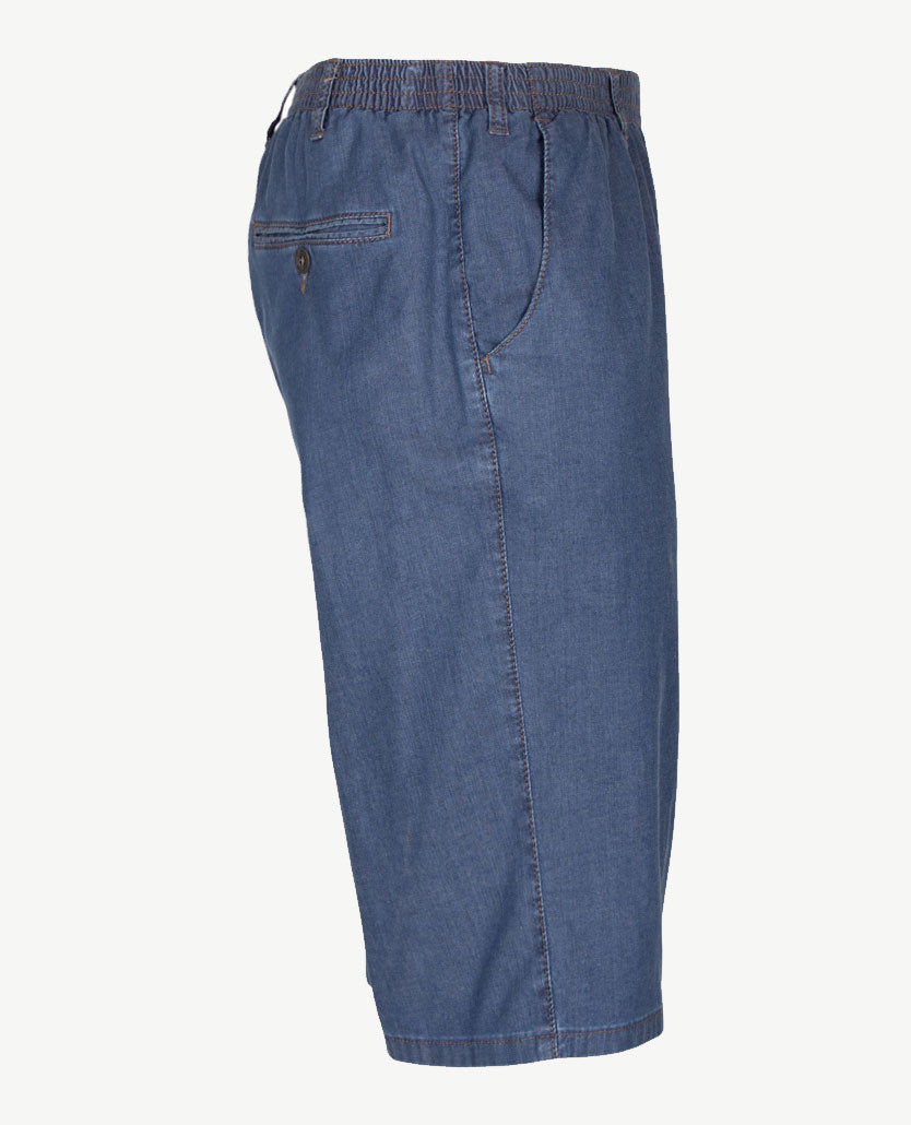 D.Y.P. - Julian - Bermuda/korte broek - Elastische band - Lichtblauwe jeans