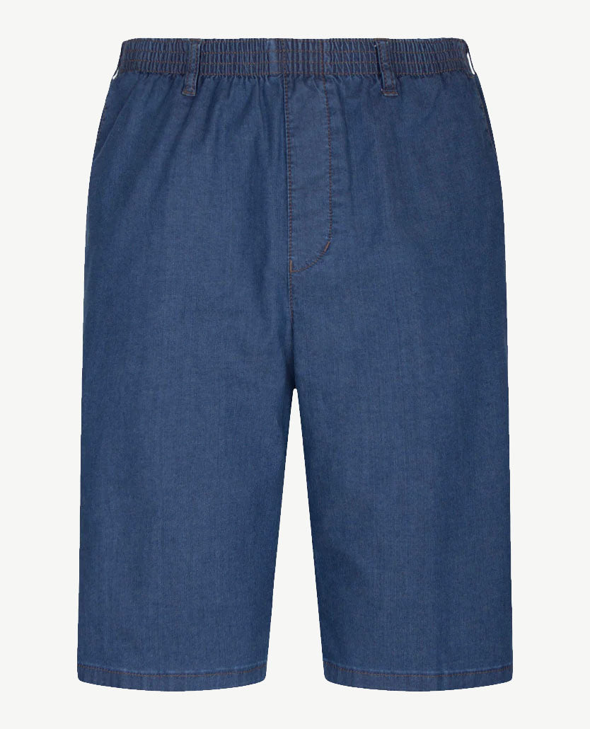 D.Y.P. - Julian - Bermuda/korte broek - Elastische band - jeans - Stone blue