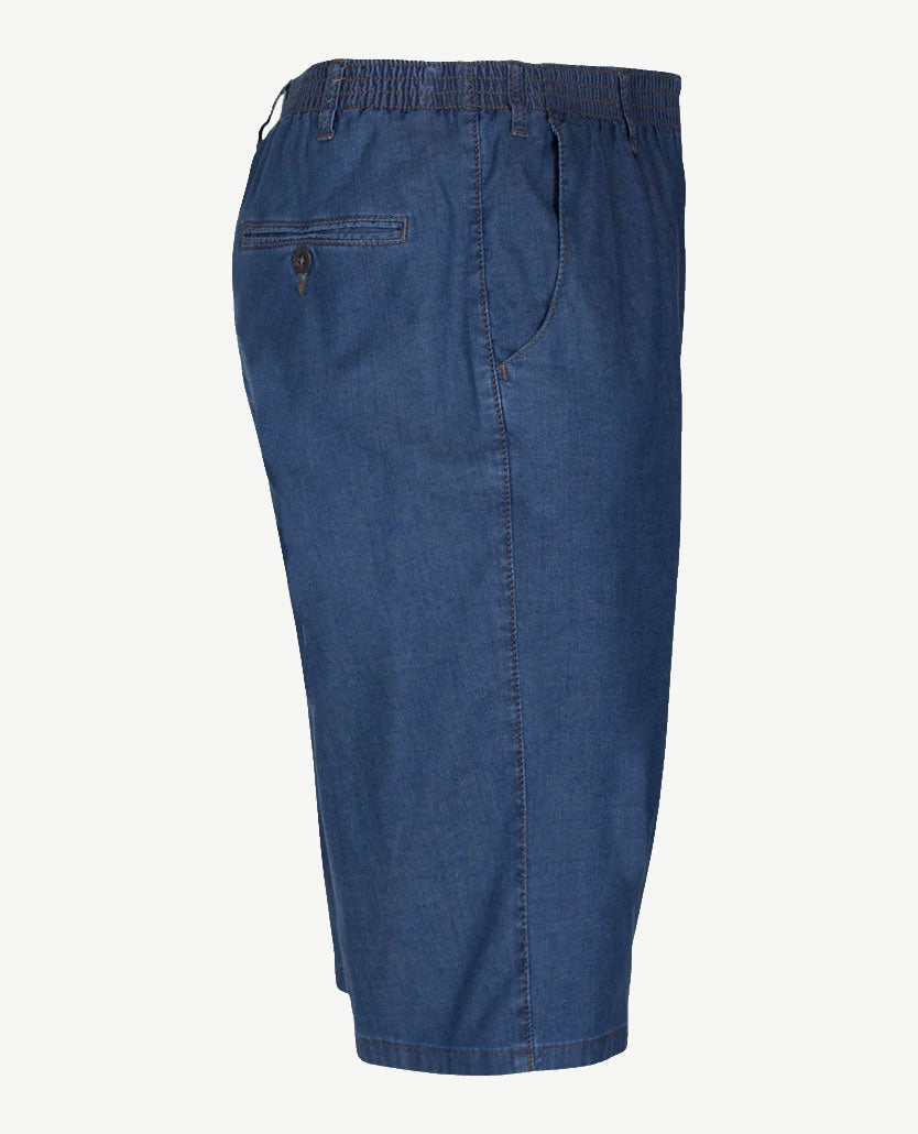 D.Y.P. - Julian - Bermuda/korte broek - Elastische band - jeans - Stone blue