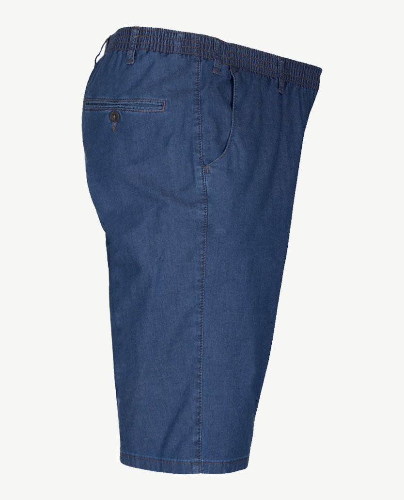 D.Y.P. - Julian - Bermuda/korte broek - Elastische band - jeans - Stone blue