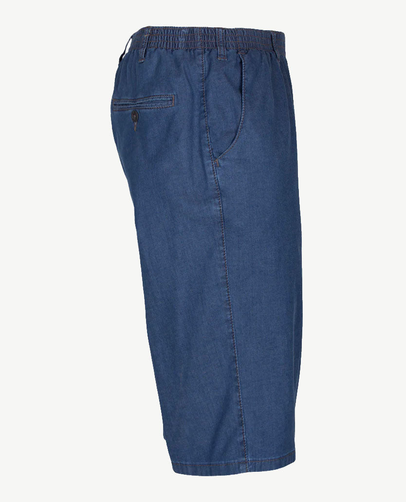 D.Y.P. - Julian - Bermuda/korte broek - Elastische band - jeans - Stone blue