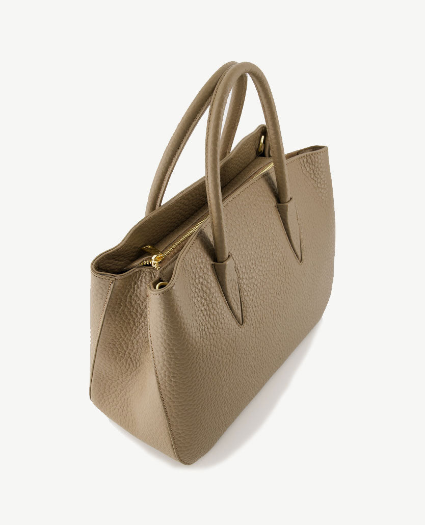 Tas - Lauren - Leer - Taupe