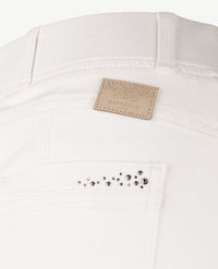 Brax Raphaela - Lavina - Elastiek rondom - Jeans - Korte lengte -  Wit