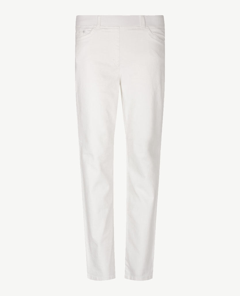 Brax Raphaela - Lavina - Elastiek rondom - Jeans - Korte lengte -  Wit