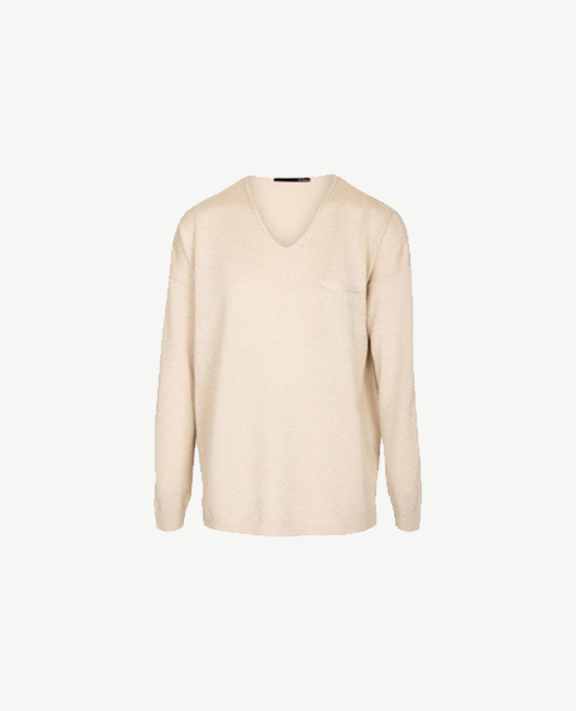 Le Comte - Lichte pullover - v-hals - Glitter goud