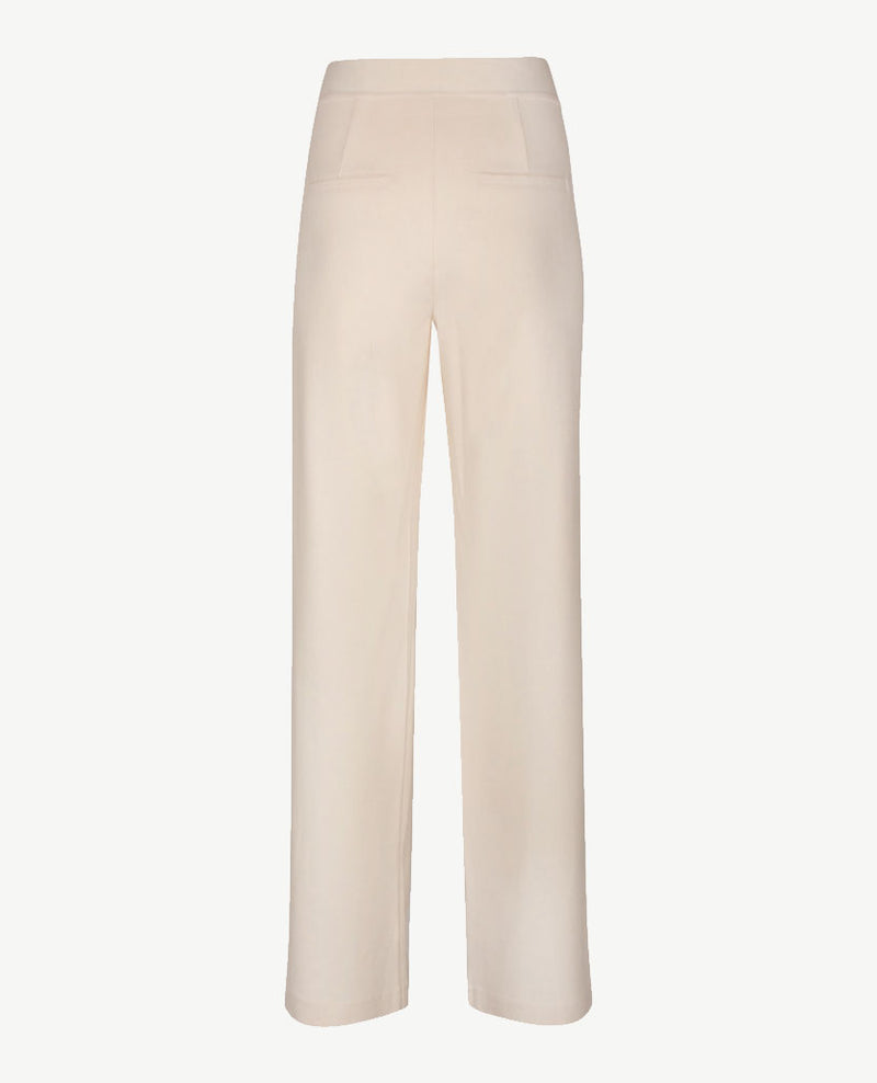 Le Comte - Damesbroek elastiek rondom - Wide - Jersey - Off-white