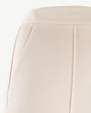 Le Comte - Damesbroek elastiek rondom - Wide - Jersey - Off-white