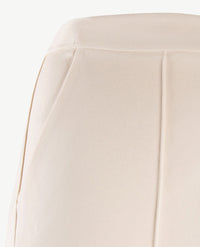 Le Comte - Damesbroek elastiek rondom - Wide - Jersey - Off-white