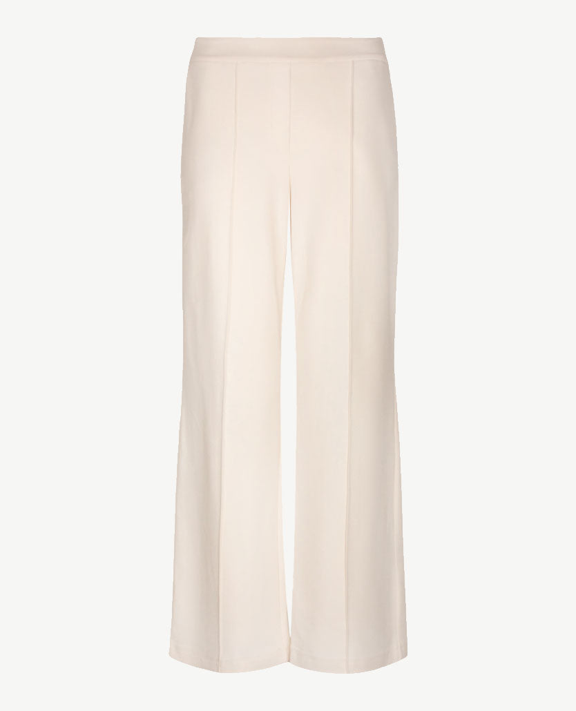 Le Comte - Damesbroek elastiek rondom - Wide - Jersey - Off-white