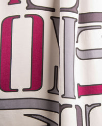 Le Comte - Blouse - Off-white, met zilvergrijs en bordeaux