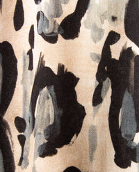 Le Comte - Lichte pullover - Ronde hals - Klein dessin in beiges, zwart, grijs en off-white