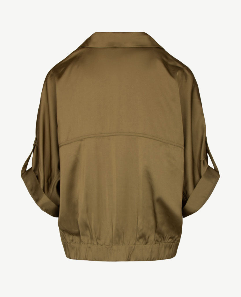 Le Comte - Bomberjack vest - Mosgroen