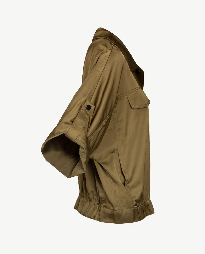 Le Comte - Bomberjack vest - Mosgroen