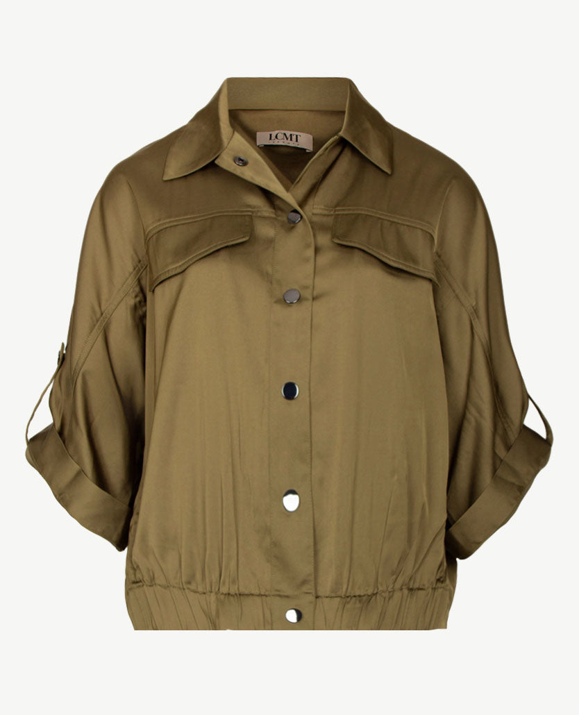 Le Comte - Bomberjack vest - Mosgroen