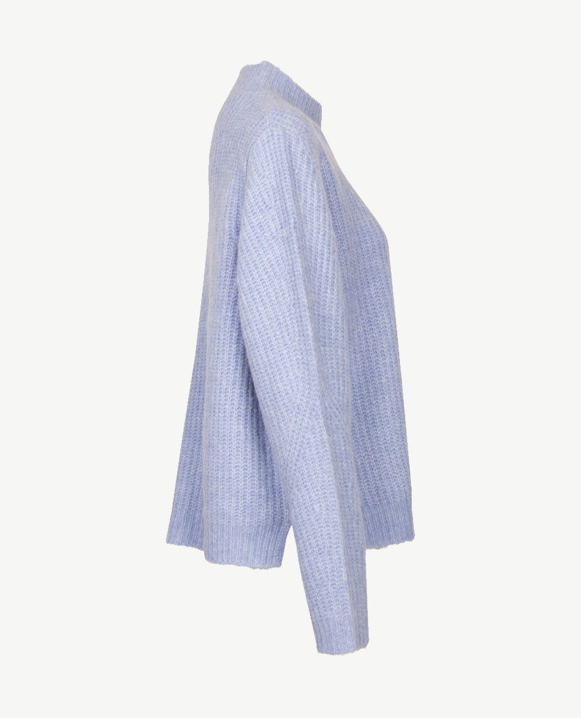 Le Comte - Pullover - Coll - Blue