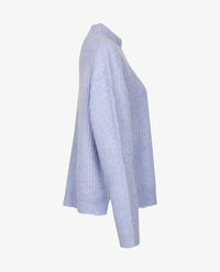 Le Comte - Pullover - Coll - Blue