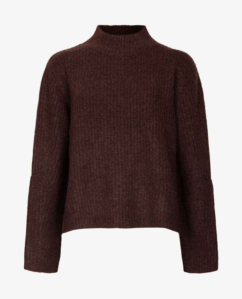 Le Comte - Pullover - Coll - Choco
