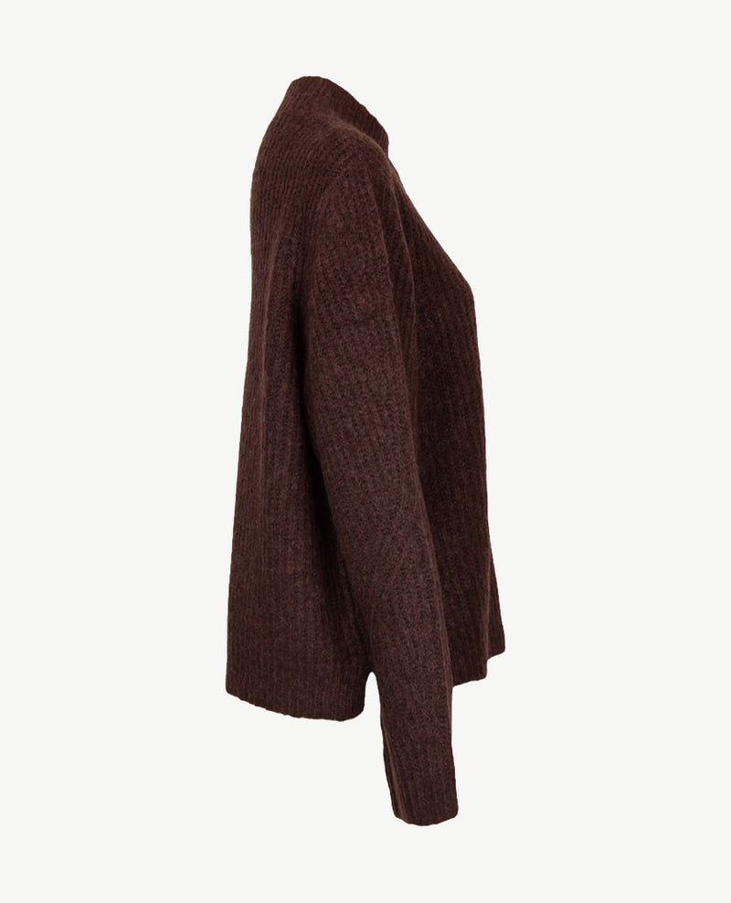 Le Comte - Pullover - Coll - Choco