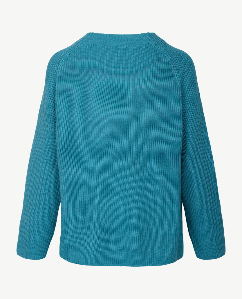 Le Comte - Pullover - Hoge ronde hals - Donker azuur