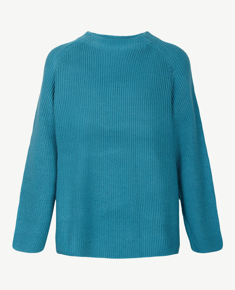 Le Comte - Pullover - Hoge ronde hals - Donker azuur