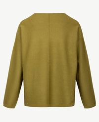 Le Comte - Pullover - Ronde hals - Mosgroen