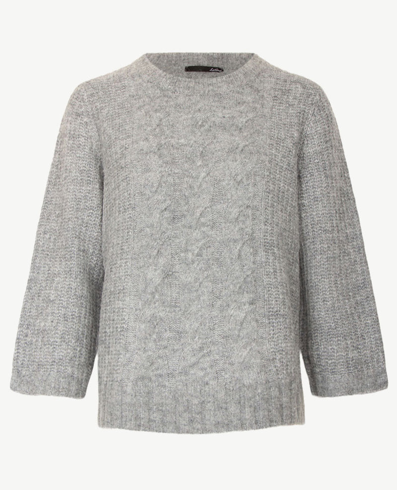 Le Comte - Pullover - Ronde hals - grijs