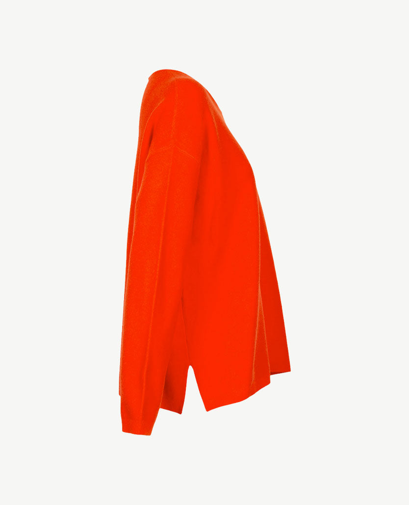 Le Comte - Pullover - Ronde hals - Warm orange