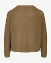 Le Comte - Pullover - Ronde hals - Mosgroen met glansje