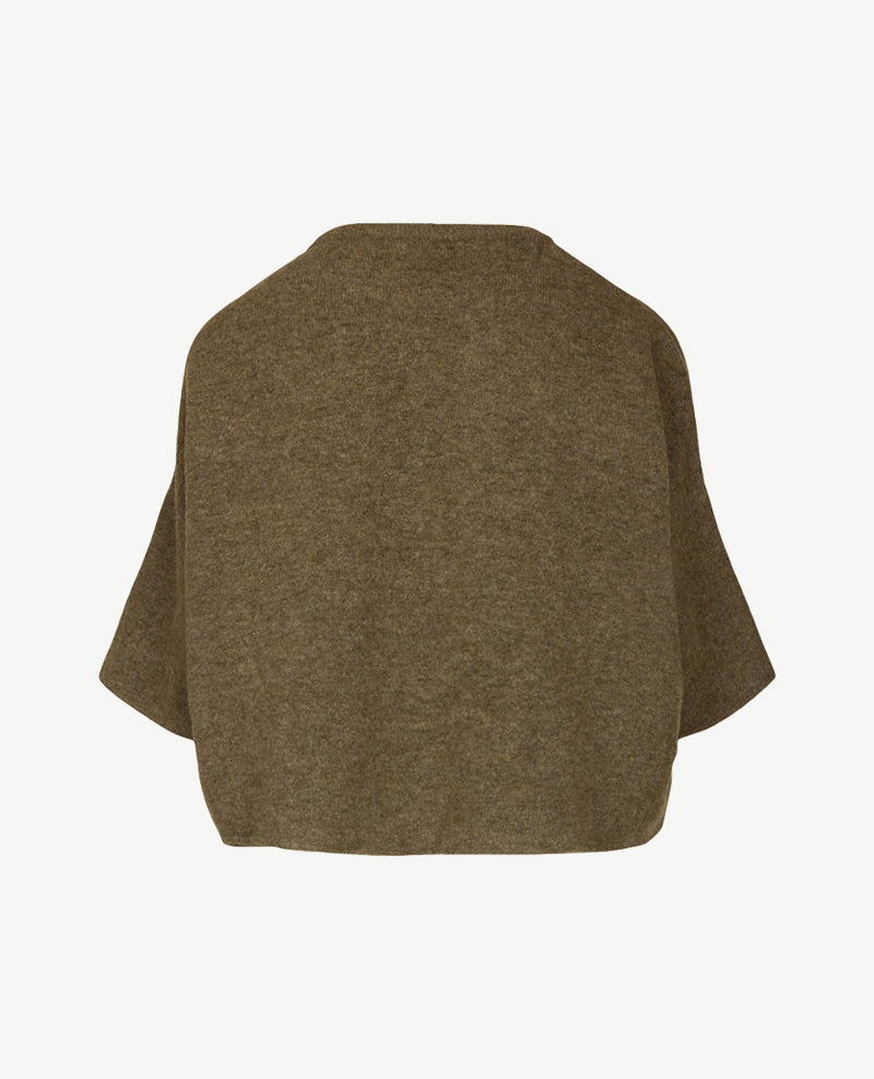 Le Comte - Pullover - Ronde hals - Mosgroen mêlée