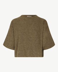 Le Comte - Pullover - Ronde hals - Mosgroen mêlée