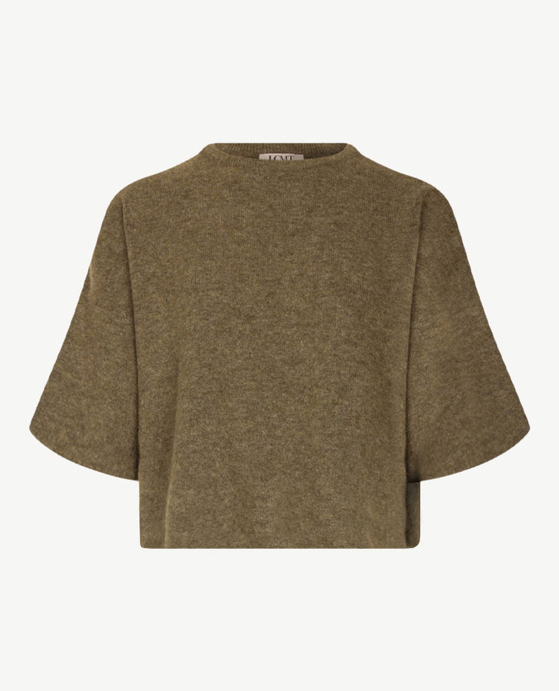Le Comte - Pullover - Ronde hals - Mosgroen mêlée
