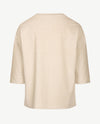 Le Comte - Lichte pullover - Ronde hals - Glansgaren beige met goud