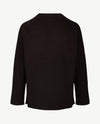 Le Comte - Pullover - Ronde hals - Zwart met glans