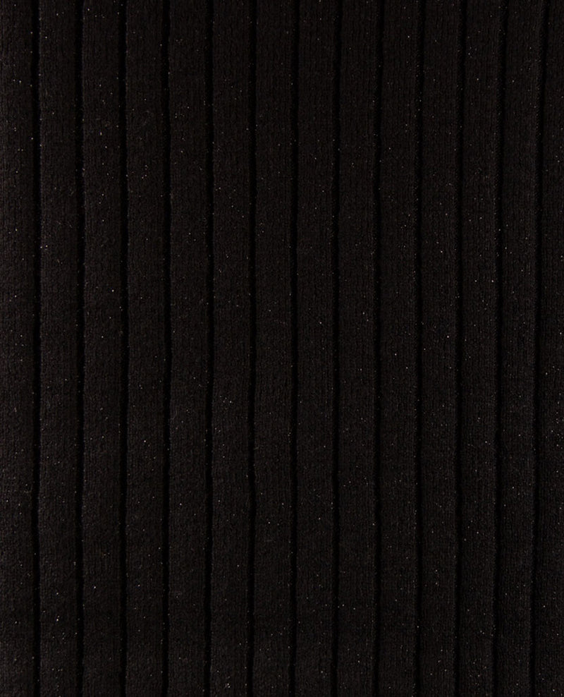 Le Comte - Pullover - Ronde hals - Zwart met glans