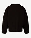Le Comte - Pullover - Ronde hals - Zigzag zwart en off-white