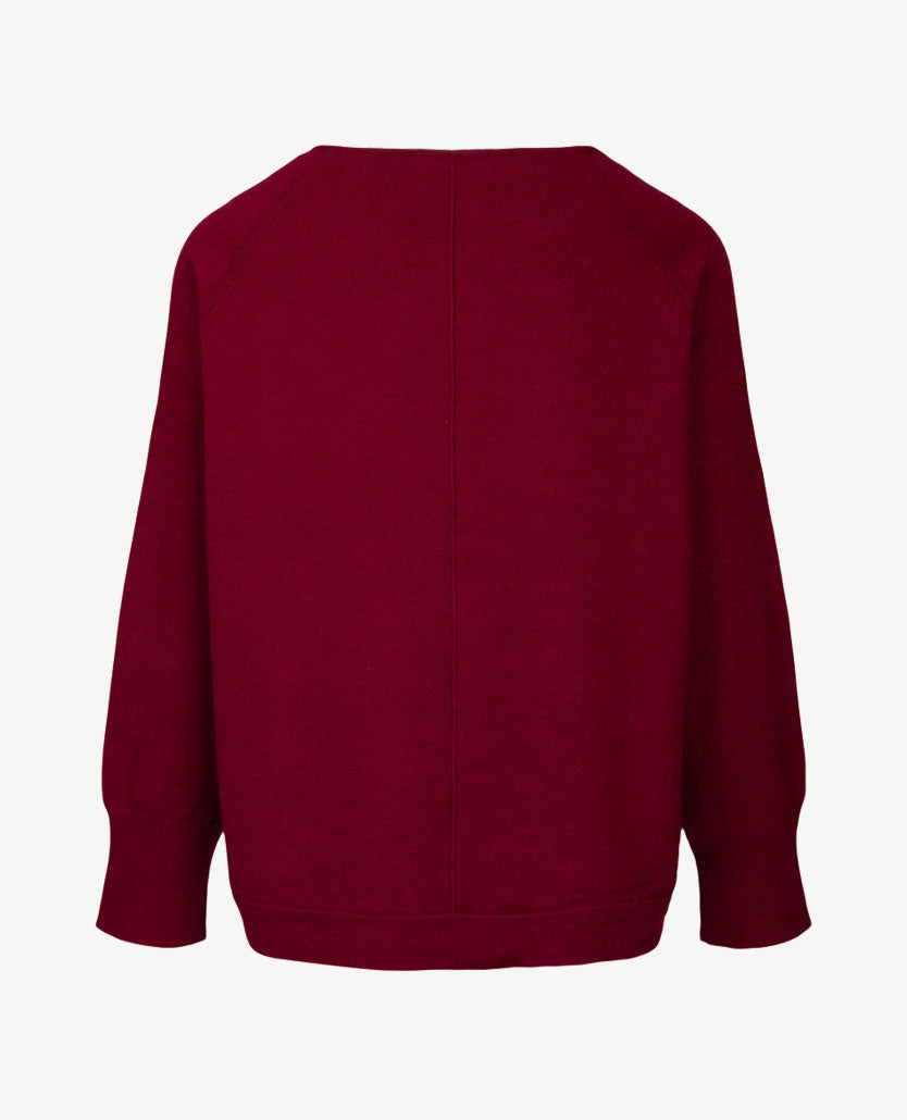 Le Comte - Pullover - Ronde hals - Merlot