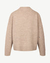 Le Comte - Pullover - Coll - Beige met glitters