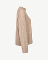Le Comte - Pullover - Coll - Beige met glitters