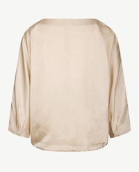 Le Comte - Blouse met koordje - Licht beige