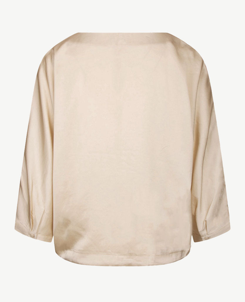 Le Comte - Blouse met koordje - Licht beige