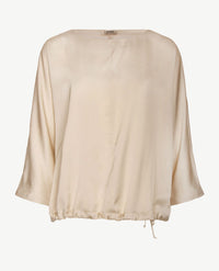 Le Comte - Blouse met koordje - Licht beige