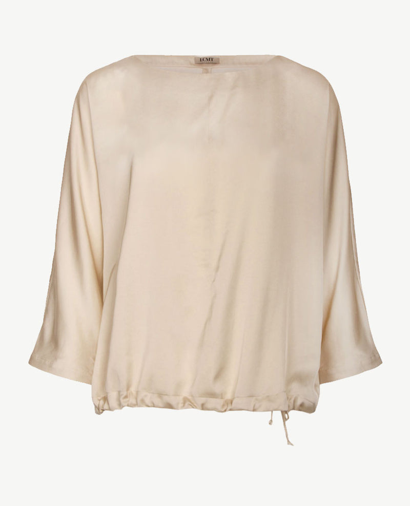 Le Comte - Blouse met koordje - Licht beige