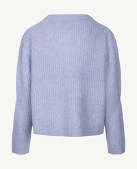Le Comte - Kort gebreid vest - Blue
