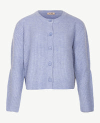Le Comte - Kort gebreid vest - Blue