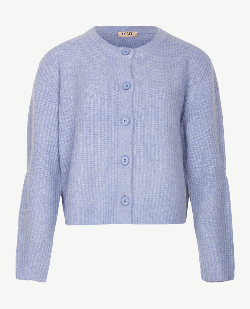 Le Comte - Kort gebreid vest - Blue