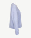 Le Comte - Kort gebreid vest - Blue