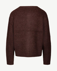 Le Comte - Kort gebreid vest - Choco
