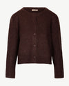 Le Comte - Kort gebreid vest - Choco