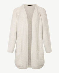 Le Comte - Lang vest l/m - Gebreid - Greige