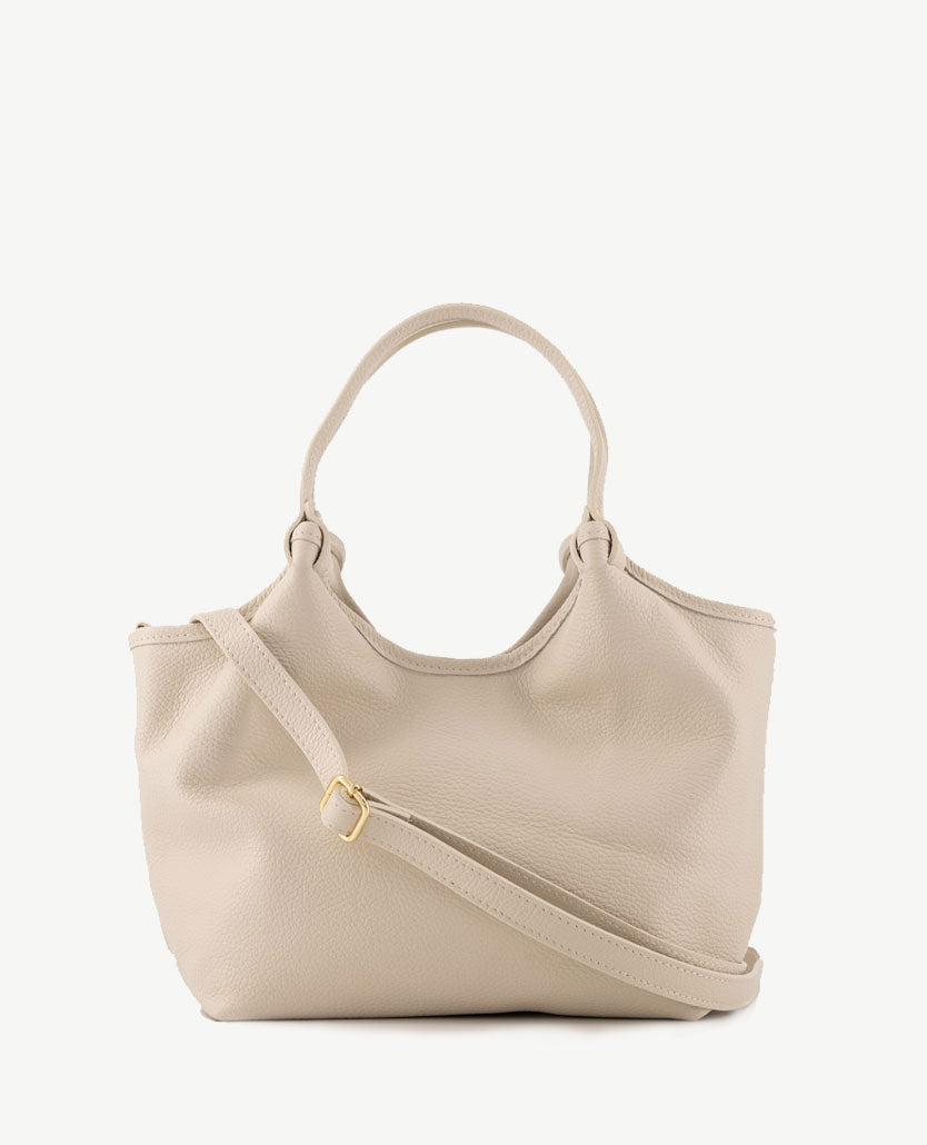 Tas - Lou -Medium - Leer - Beige